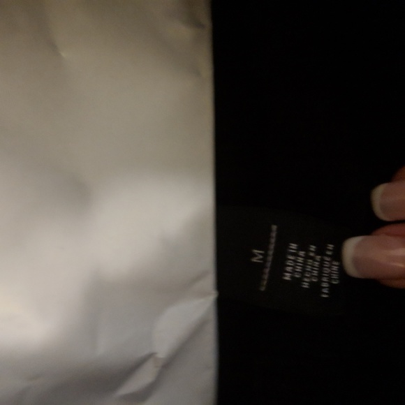 WHBM Black Turtleneck Sweater w Rhinestone Detail - Picture 3 of 3